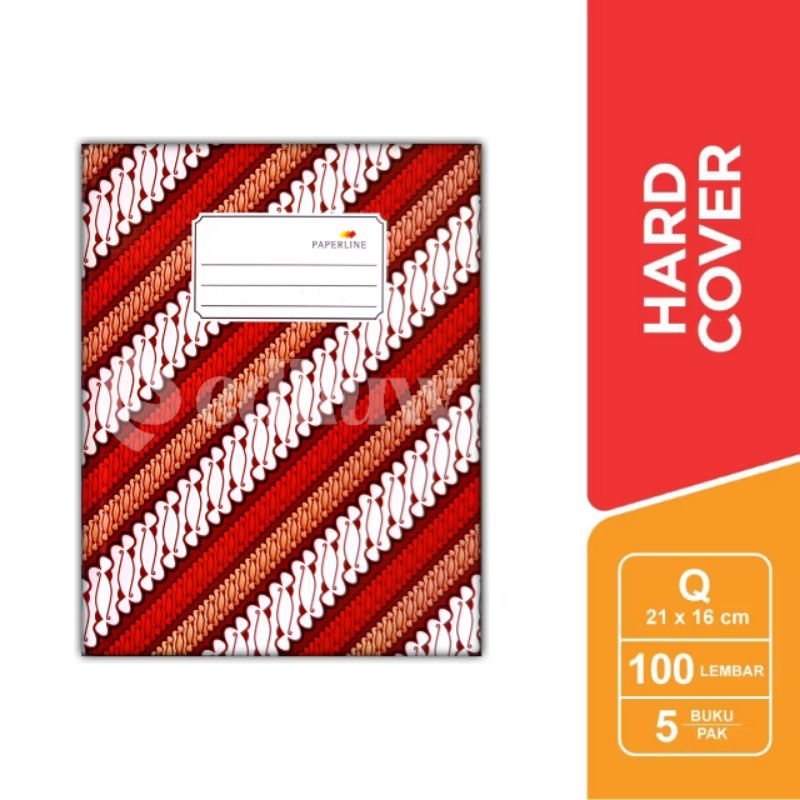 

Buku Hard Cover 100 Quarto/Kwarto Paperline