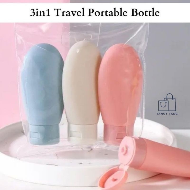 Botol Macaroon Travel / Botol Sabun Lotion Macaroon / Botol Sabun Shampoo Portable
