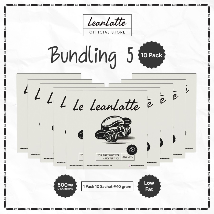 

Bundle Kopi LeanLatte - 10 Box Rasa Aren Latte