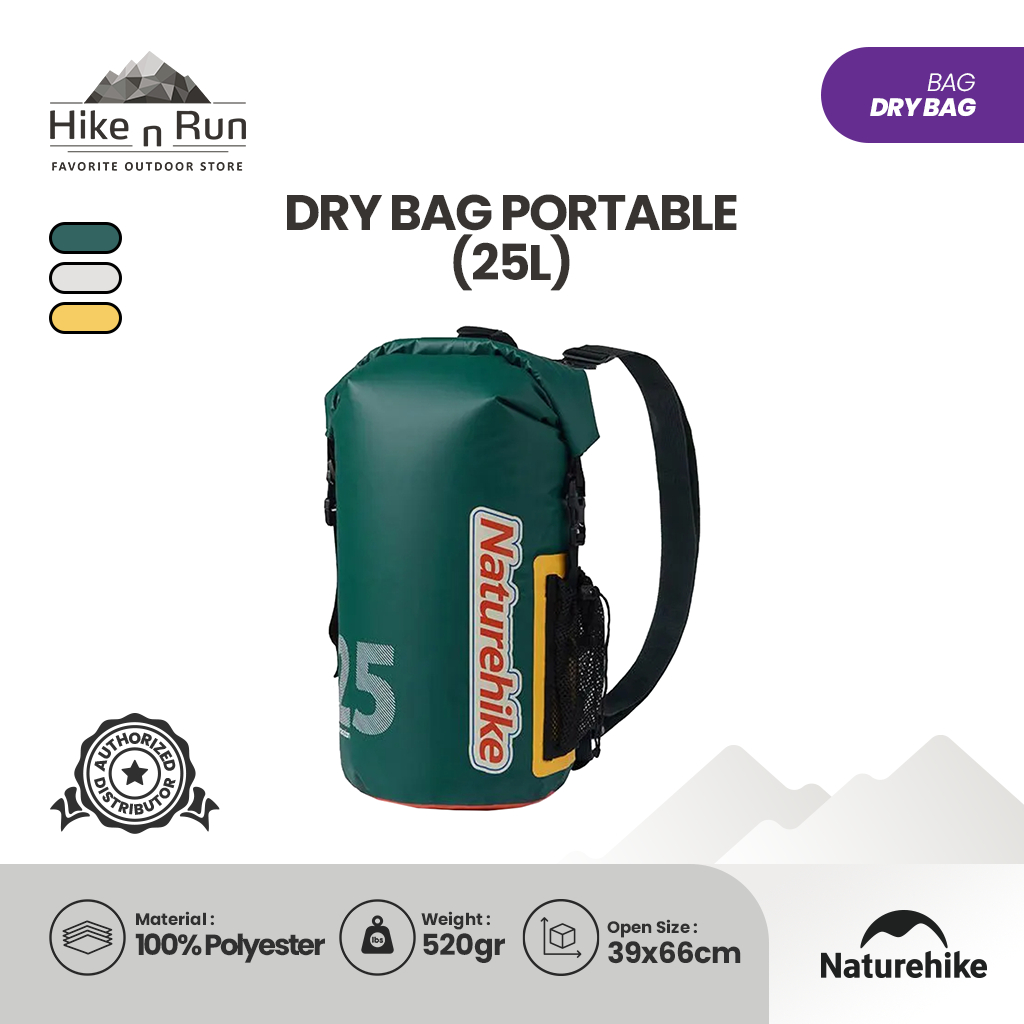 Dry Bag Naturehike Cnk2300Bs017 10L 15L 25L Tas Anti Air Pelampung Waterproof Bag Backpack Outdoor
