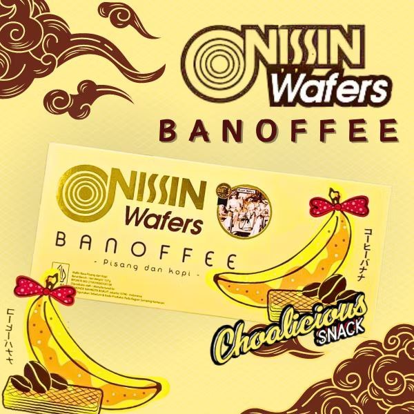 

Nissin wafer banana coffee kotak