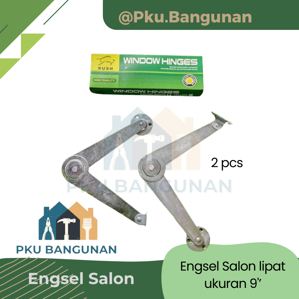 engsel pintu jendela berkualitas / engsel salon / Engsel lipat Engsel sikutan jendela lemari 9" RUSH
