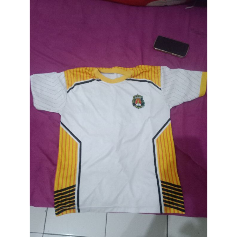 Kaos Olahraga Taruna Akpol Akademi Kepolisian Putih Pleret Kuning Asli Jatah