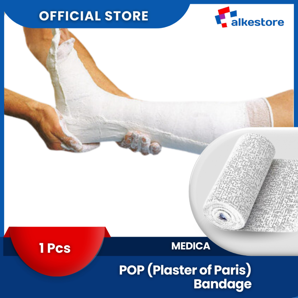 MEDICA - POP Bandage/Gypsona/Plaster of Paris Bandage/Perban PatahTulang 7.5-20cm