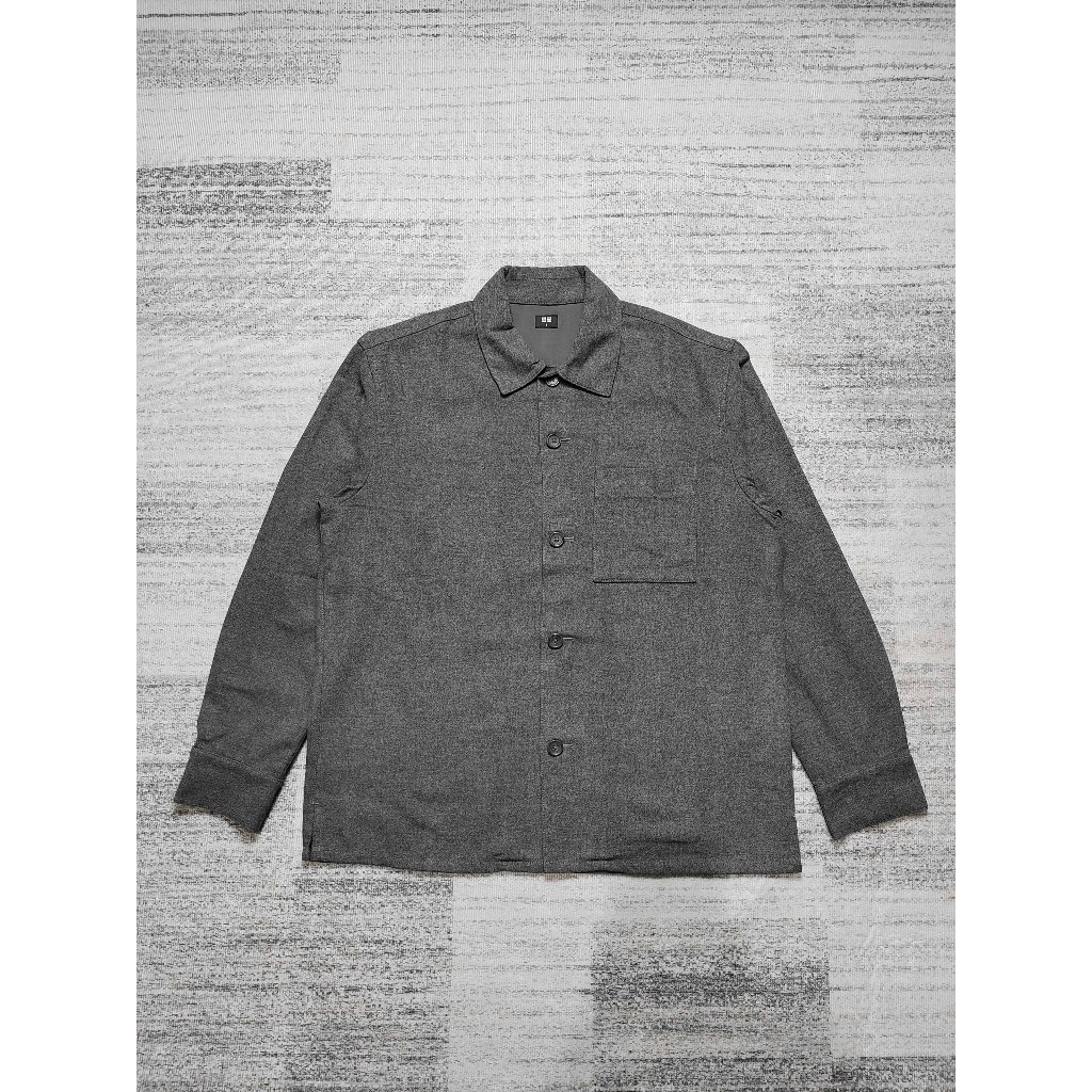 Uniqlo Brushed Twill Overshirt Kemeja Jaket Outer Luaran