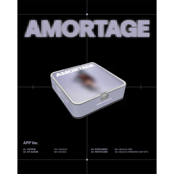 [BACA DESKRIPSI] JISOO Mini Album - AMORTAGE (APP Ver.) (KiT Album) + KTOWN4U BENEFIT