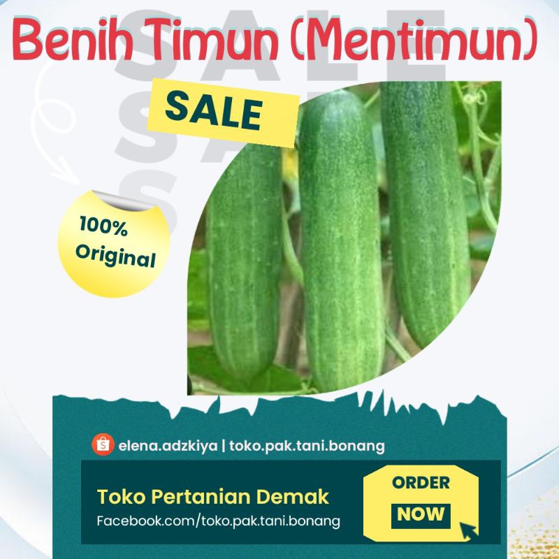 Benih Timun Benih Mentimun Aneka Benih Unggul atau Wiji Sayuran Siap Tanam Murah dan Berkualitas