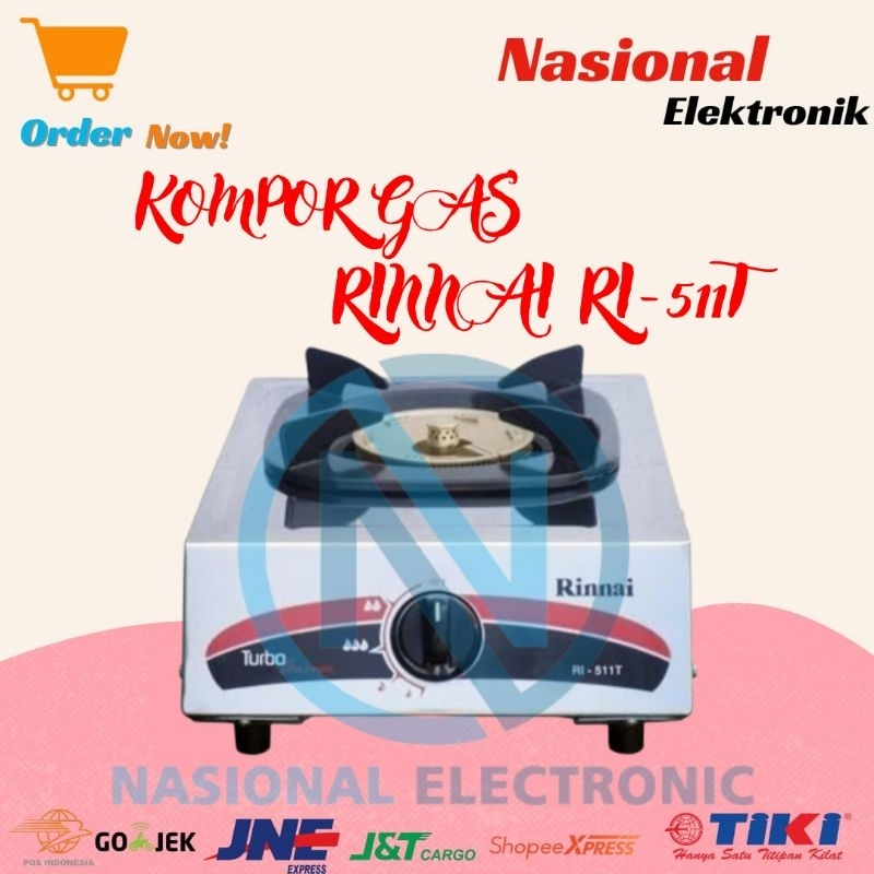 KOMPOR GAS RINNAI RI-511T/KOMPOR 1 TUNGKU RINNAI RI 511T/KOMPOR PORTABLE RINNAI RI 511T/KOMPOR GAS P