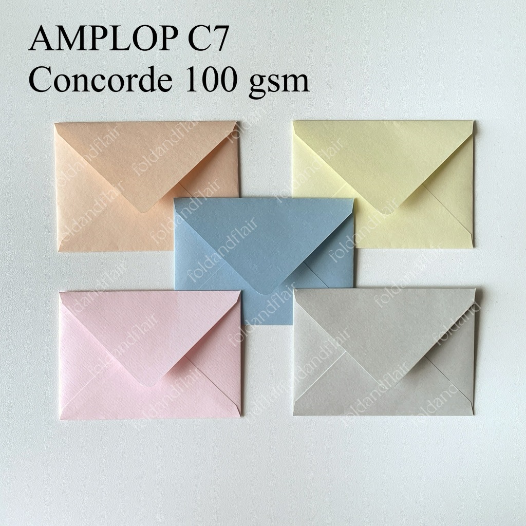 

Amplop A7/C7 Polos Concorde 100 gsm