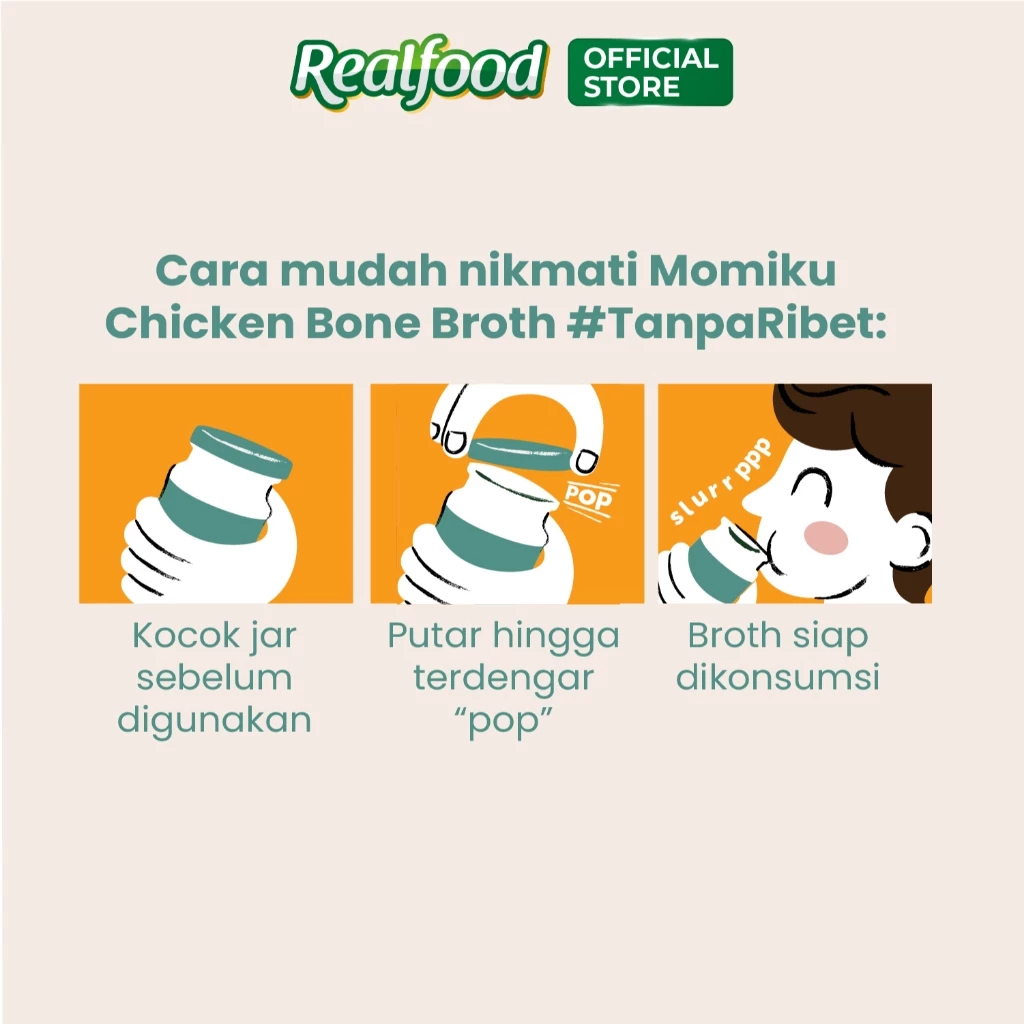 

Promo 7.7 Realfood Momiku Chicken Bone Broth Salted