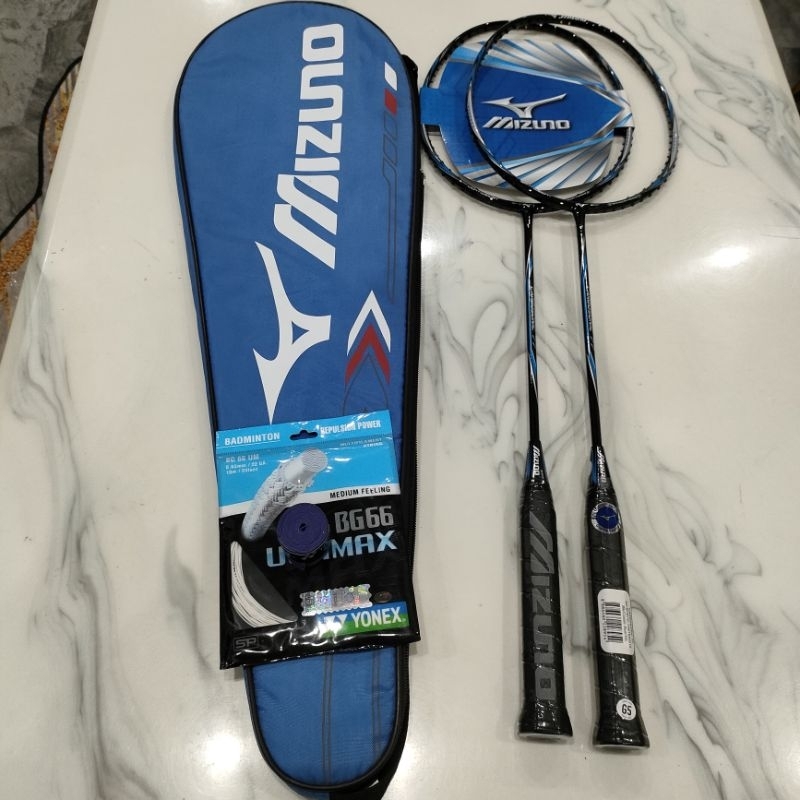 raket badminton Mizuno Carbosonic 77 ori siap pakai