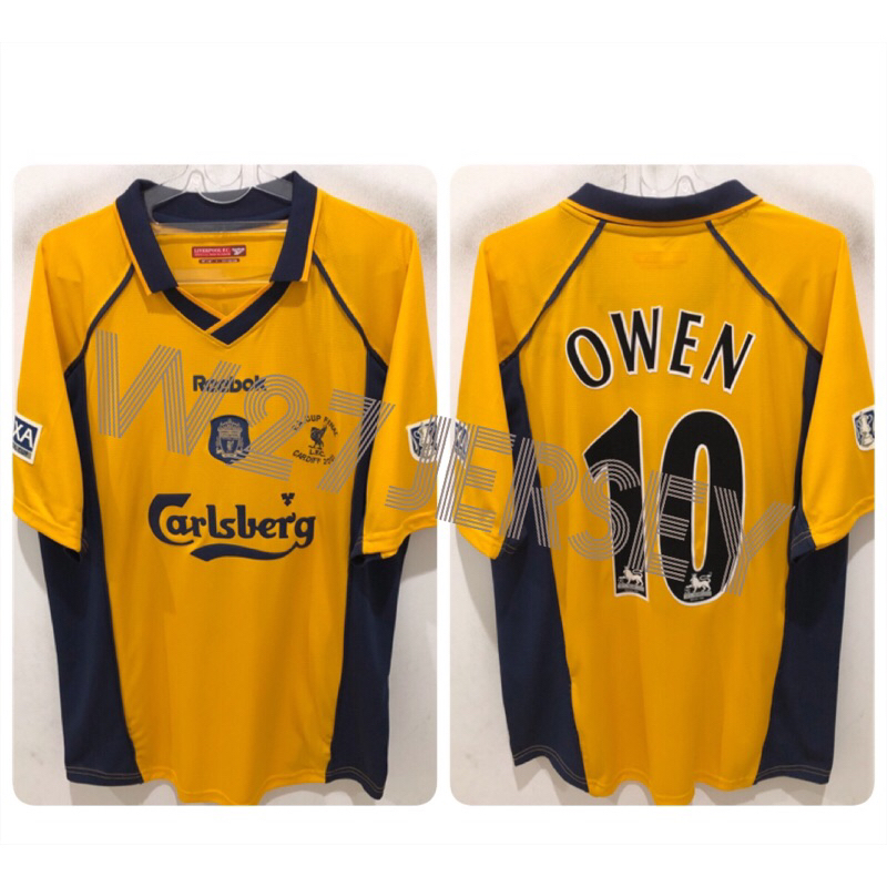 JERSEY RETRO - LIVERPOOL AWAY 2000-2001 name player Owen + Patch