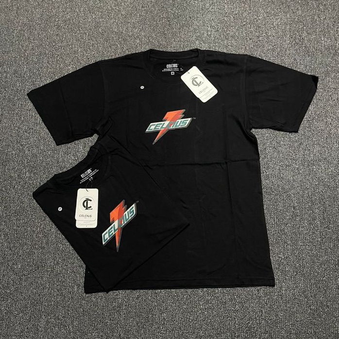 Kaos Celcius Hitam Pria surfing premium high quality short distro