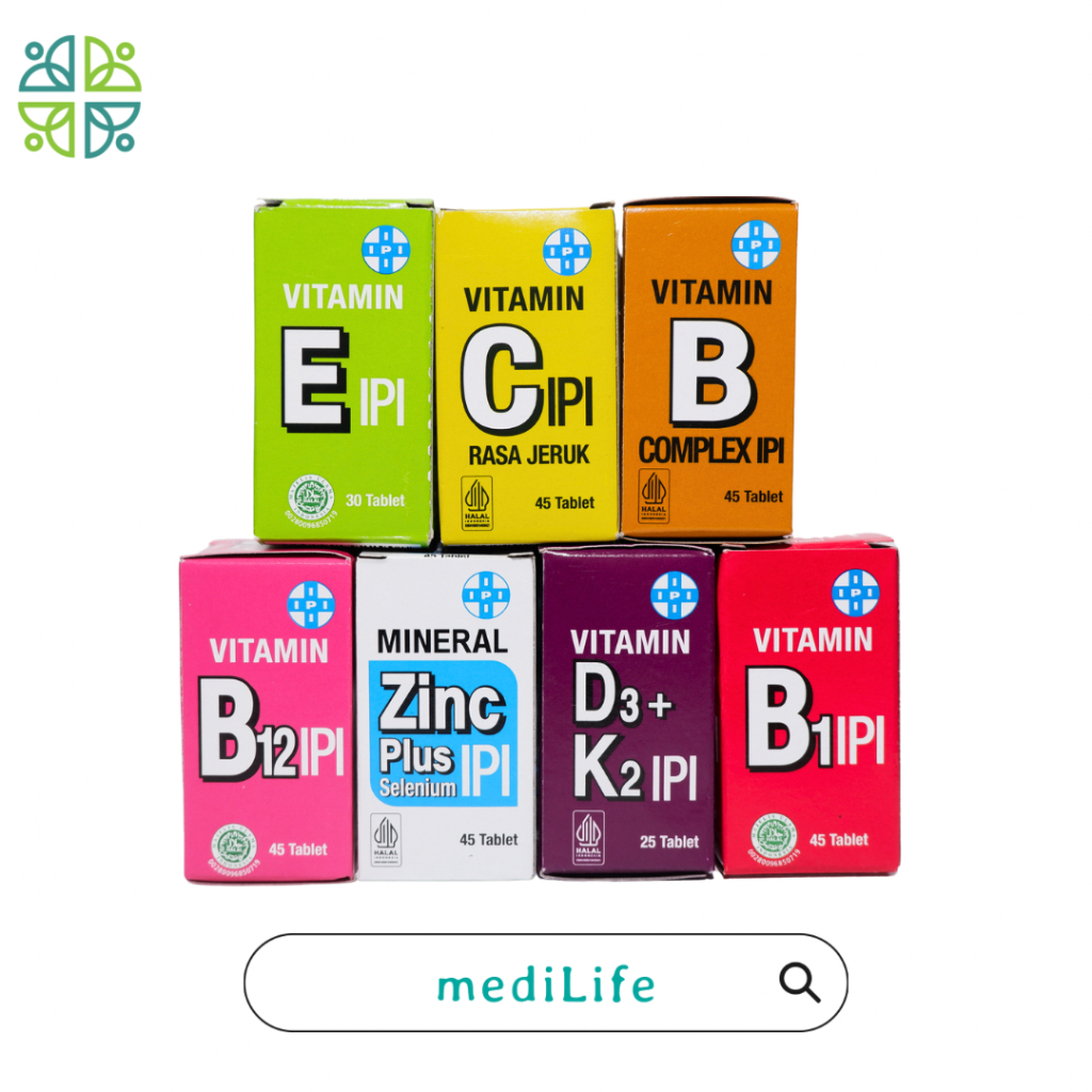 VITAMIN IPI / VITAMIN A / VITAMIN C / VITAMIN ZINC MINERAL / VITAMIN D3 + K / VITAMIN E / VITAMIN B 