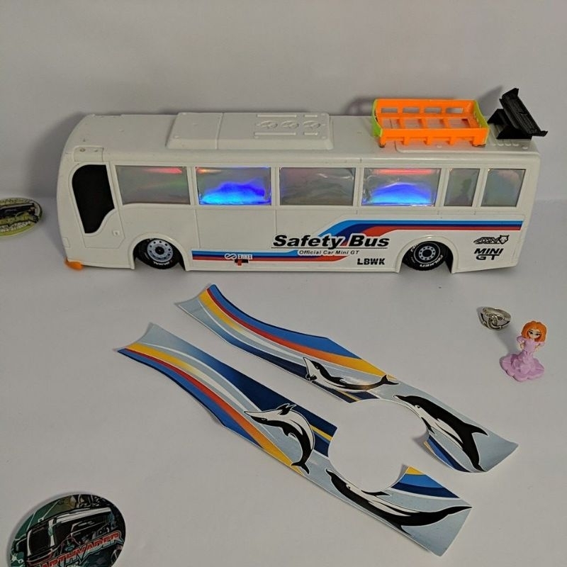 stiker liveri miniatur bus telolet Sugeng Rahayu