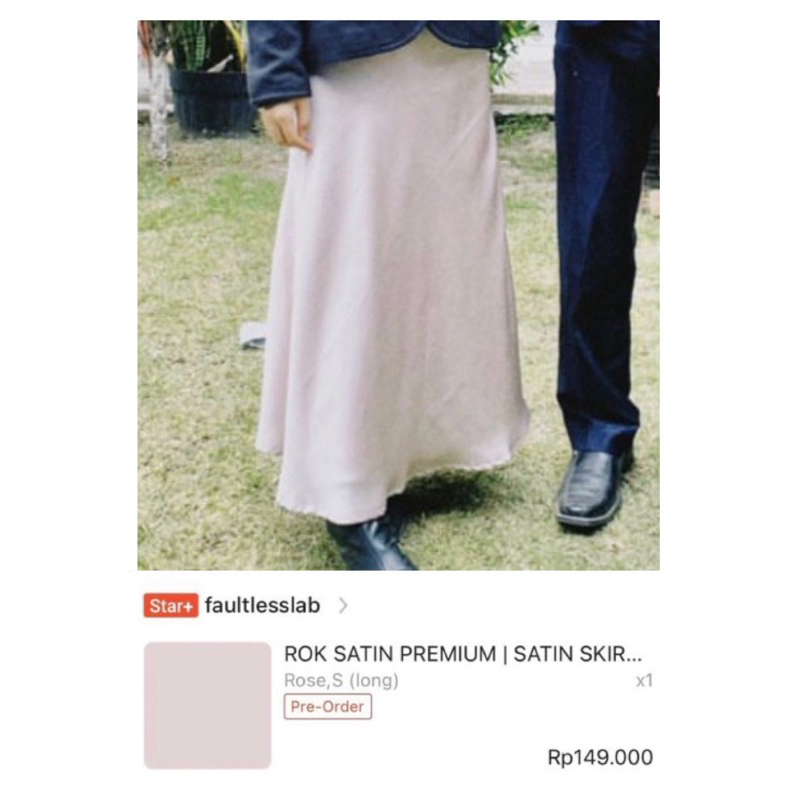 Rok Satin Preloved