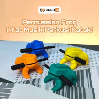 Mainan Alat Musik Perkusi Suara Kodok Katak Percussion Frog