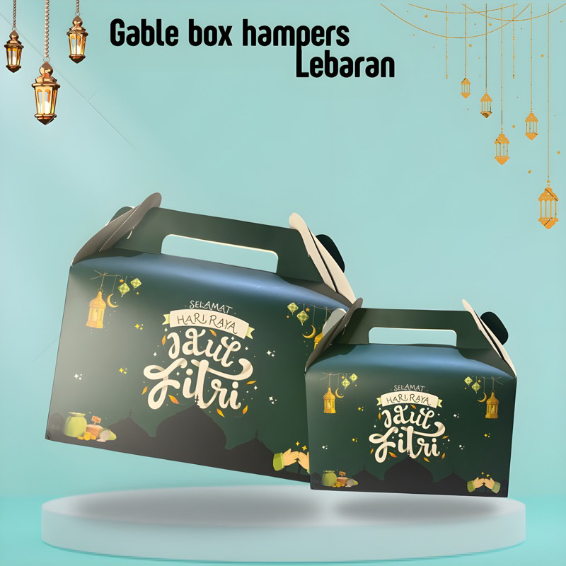 

( isi 5 ) Paper Bag Lebaran / Kotak Hampers Hari Raya / Parcel Gable Box Idul Fitri / Gable Box Souvenir Lebaran
