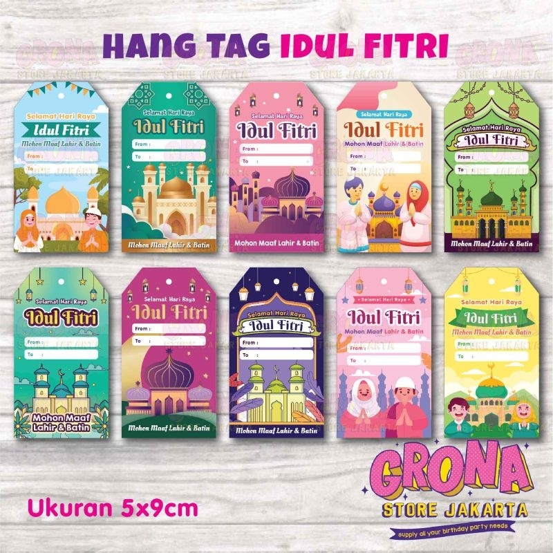 

Heng tag Idul Fitri / Tag Idul fitri / hangtag idul fitri