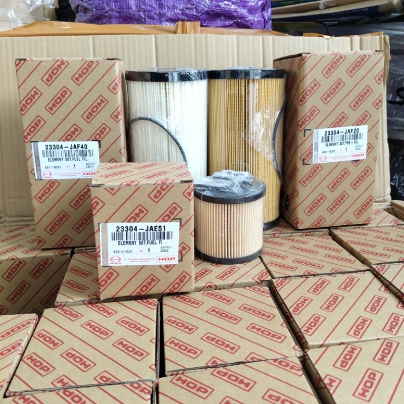 FILTER SOLAR 23304-JAF40 FILTER 23304-JAE51 FILTER 23304-JAF20 ELEMENT SET HINO 500 EURO 4 HOP ORI