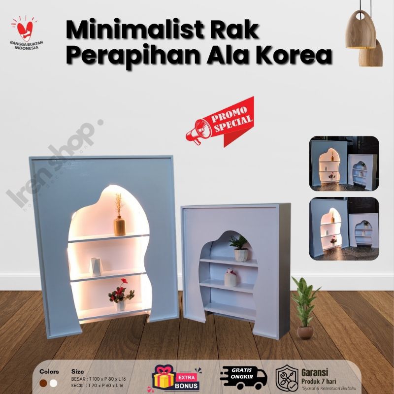 RAK PERAPIAN AWAN ALA KOREA rak perapian aesthetic/ sudah di rakit