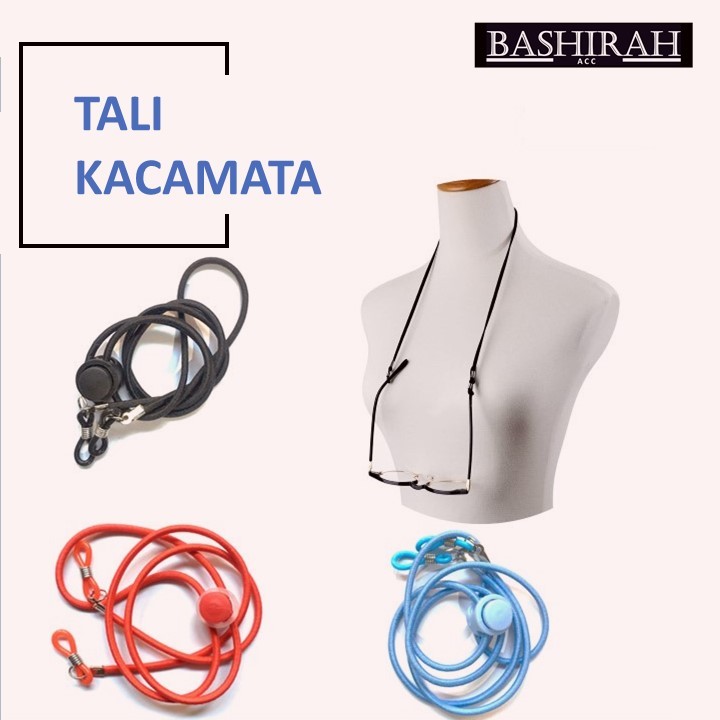 Bashirah Tali Kacamata Olahraga | Tali Kacamata Karet | Tali Kacamata