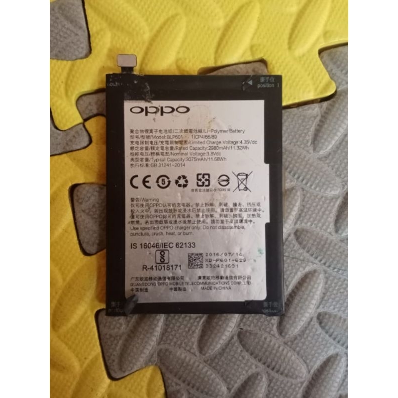 BATERAI OPPO F1S ORI CABUTAN
