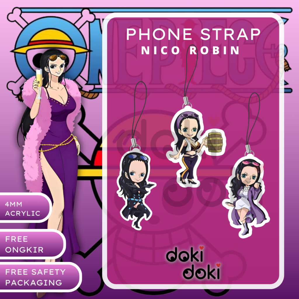 PHONE STRAP HP ANIME NICO ROBIN ONE PIECE