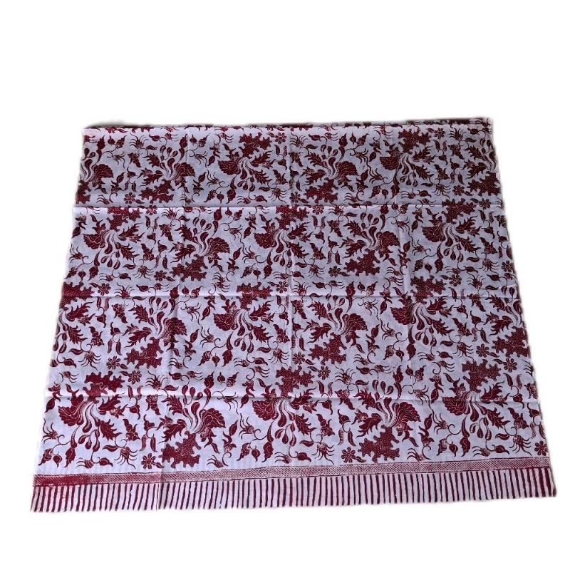 Kain batik tulis tuban dasar putih