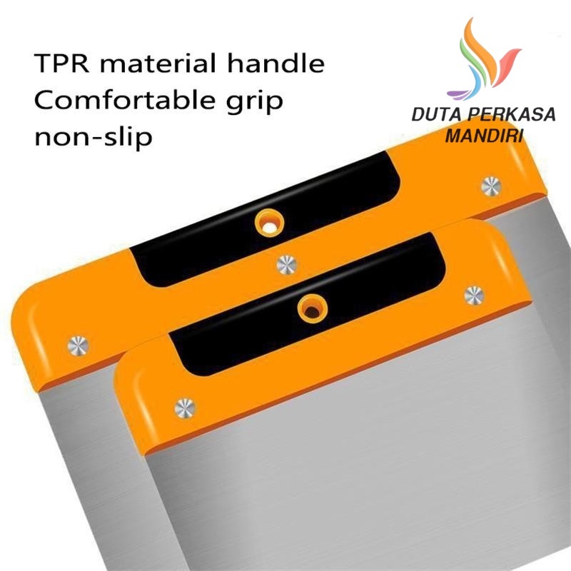 Kape Stainless gagang fiber karet Knife 8 inch Scraper Dempul 20cm Side Scraper DPM