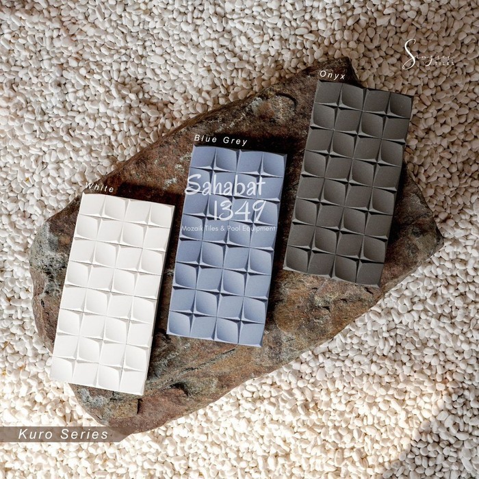 Singres Mosaic KURO Series Mosaic Keramik Interior Rumah Mosaic Dinding Interior Cafe Resto Hotel