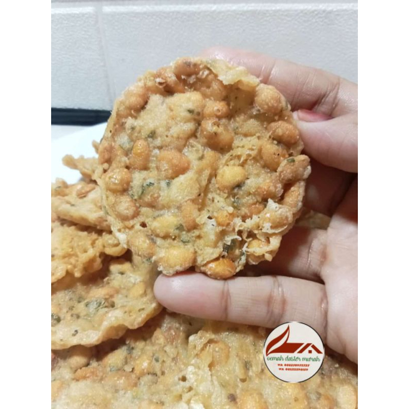 

peyek super renyah, peyek koin