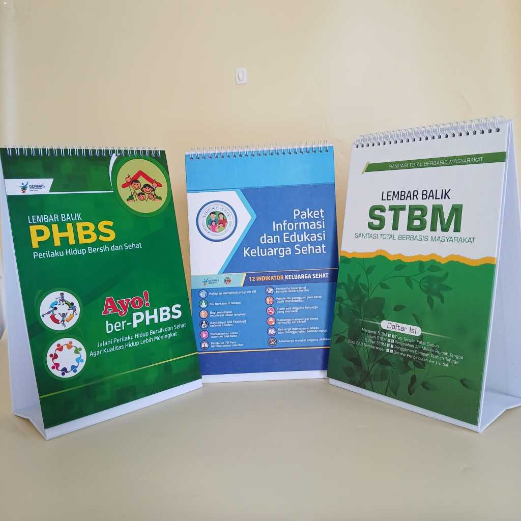 Paket Lembar Balik: Lembar Balik PHBS - Lembar Balik STBM - Lembar Balik PINKESGA