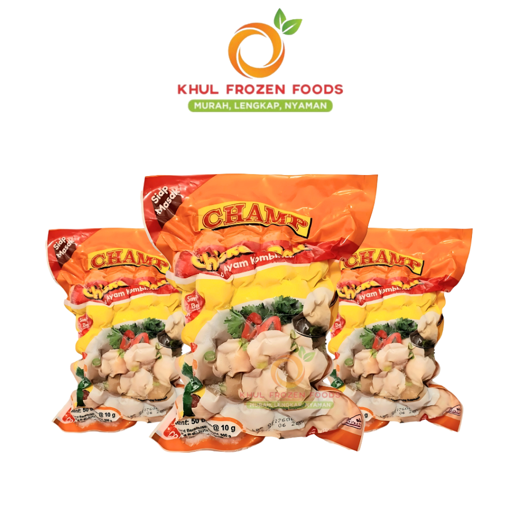 Champ Bakso Ayam 500Gr / CHAMP / Bakso ayam frozen / Bakso ayam / pentol frozen / Pentol / Bakso cha