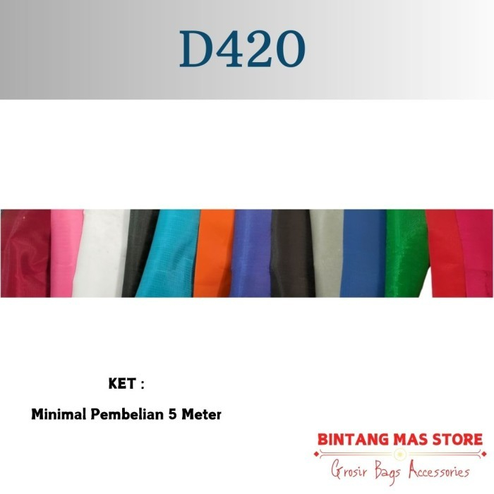 TERMURAH Bahan Tas D420 meter (PVC)