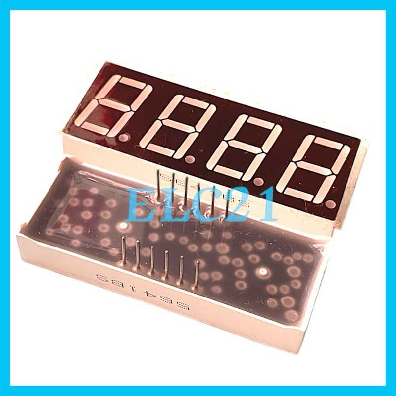Seven segmen 7 Segment 4 digit 0.56 inch Anoda 7 segmen 4 digit 0.56 inch Anoda Merah