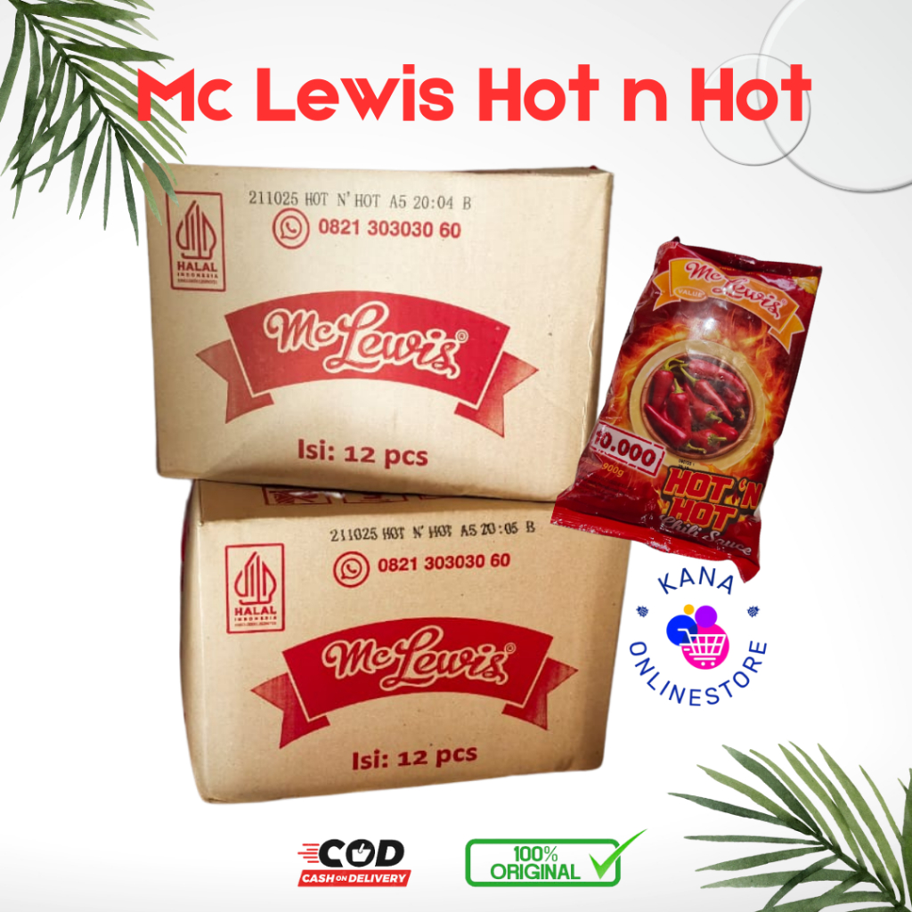 

Mc Lewis HOT n HOT Chili Sauce (1 kardus isi 12 Pcs)