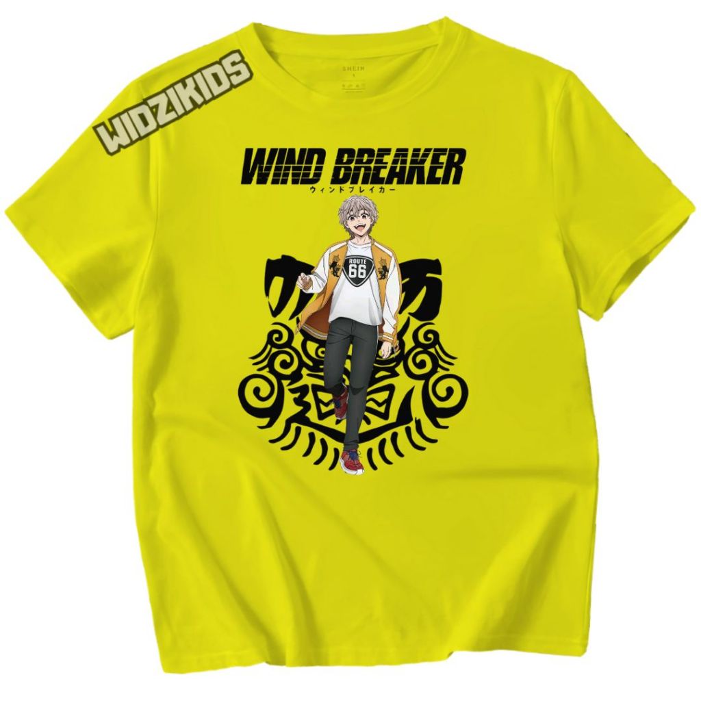 Baju Distro Anak Unisex Gambar Anime WIND BREAKER TOMIYAMA CHOJI