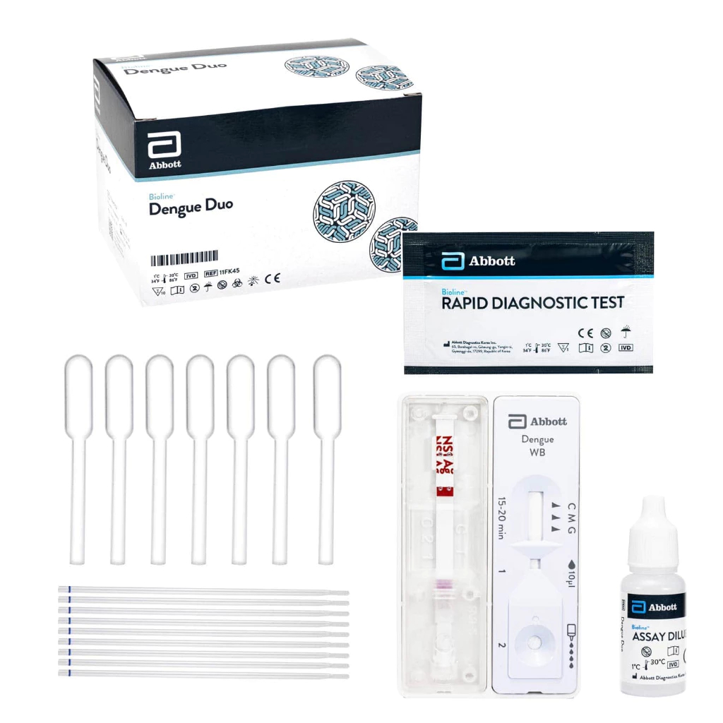 Abbott Bioline Dengue Duo combo NS1 ag IgG IgM Rapid test isi 25 Tes DBD