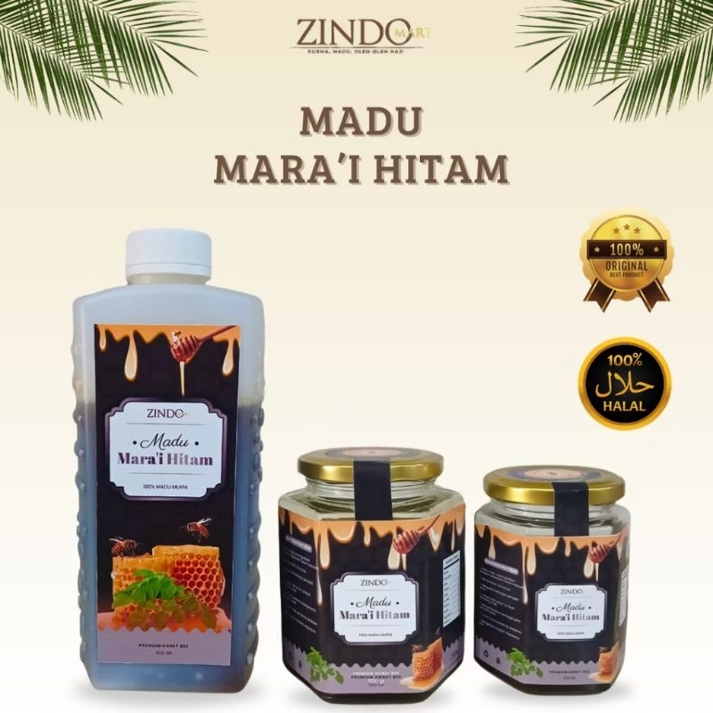 

MADU MARAI HITAM 1KG, 500GR & 300GR ASLI MURNI / MADU MARA'I YAMAN KEMASAN BOTOL KACA