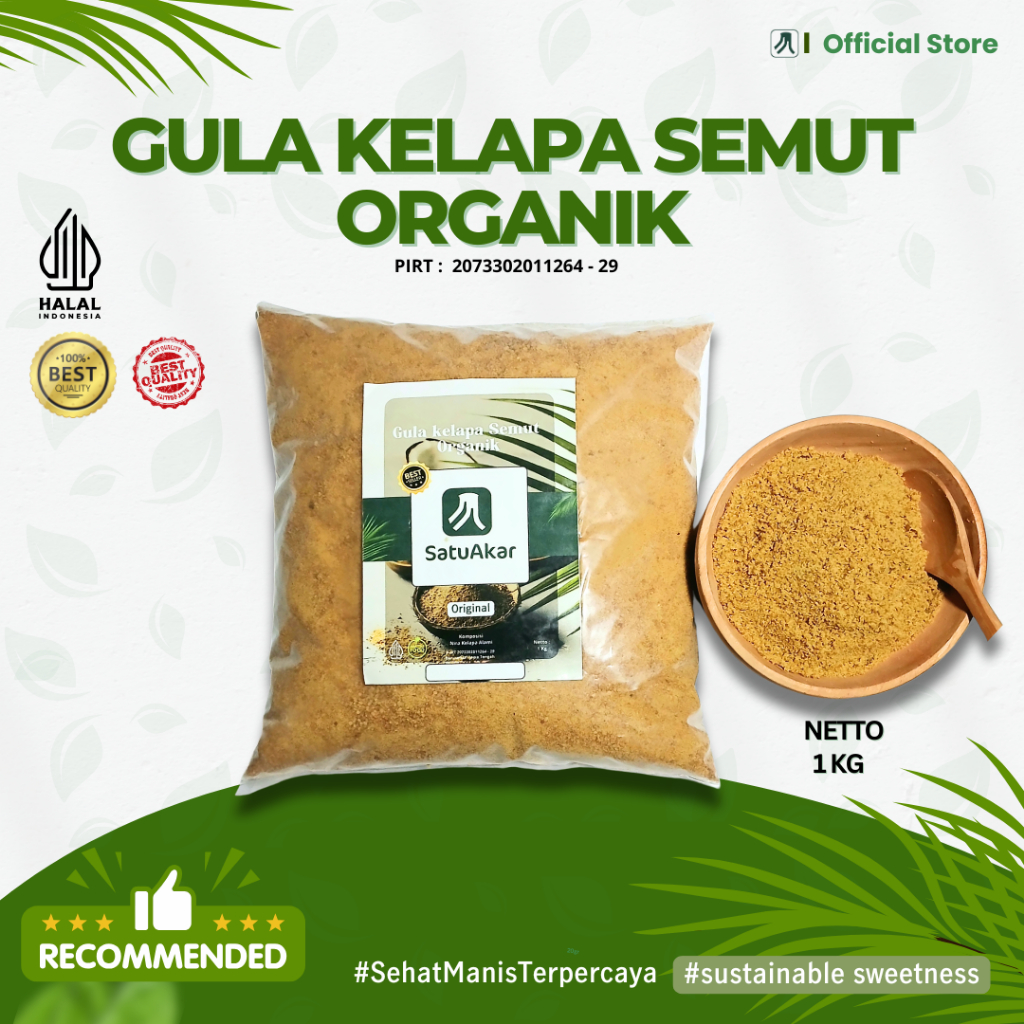 

SATUAKAR - Gula Semut Asli dari Petani | Oven Kering | Rendah Glikemik | Aman untuk Penderita Diabet