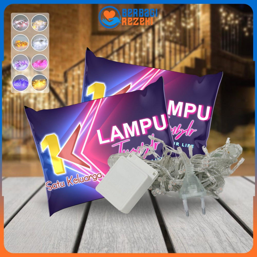 Lampu Tumblr Light Led 10 Meter Packing OPP / Hiasan Natal dengan 50 LED / Lampu Hias Dekorasi Kamar