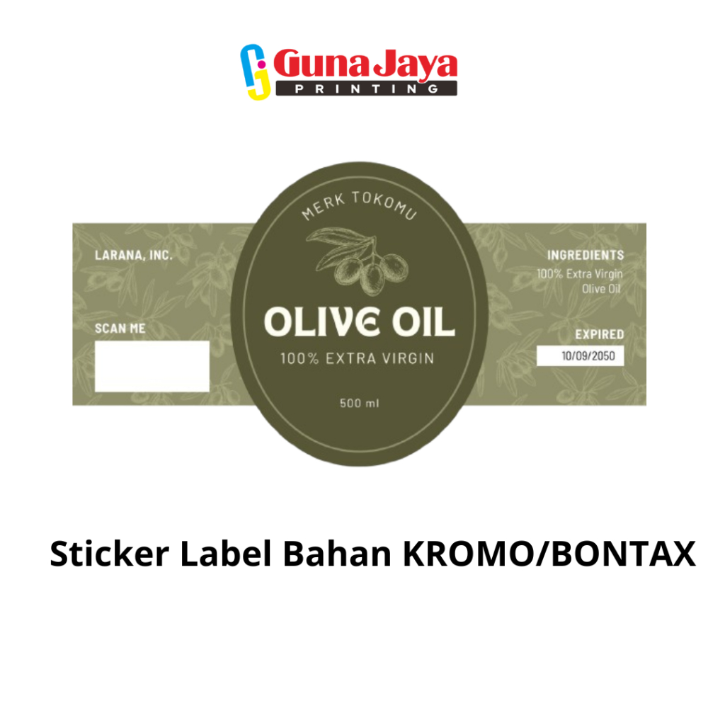 

Sticker Label Bahan KROMO/BONTAX