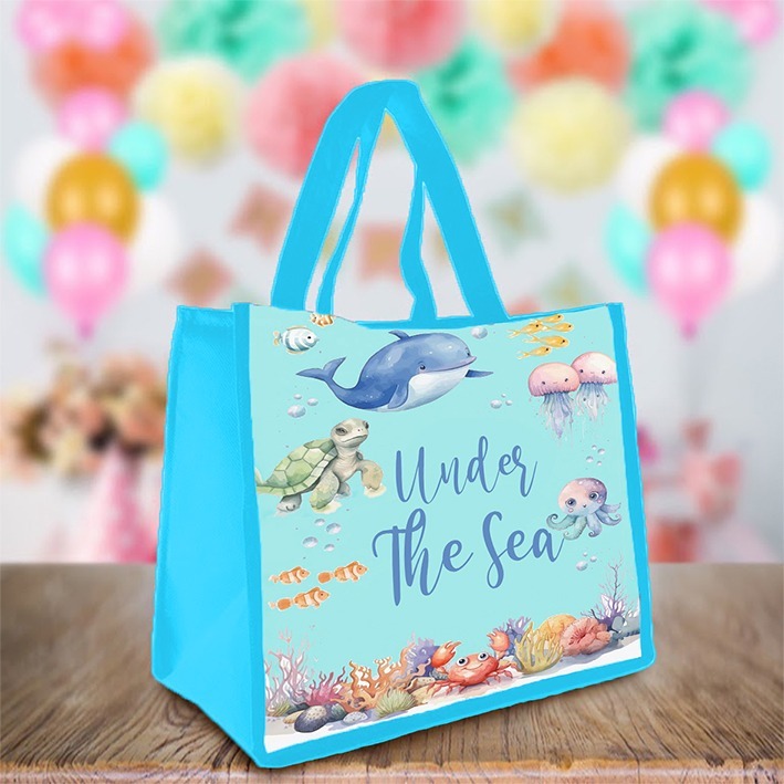 

Goodie Tas Ultah Souvenir Ulang Tahun Tasyakuran Aqiqah goodie bag motif UNDER THE SEA