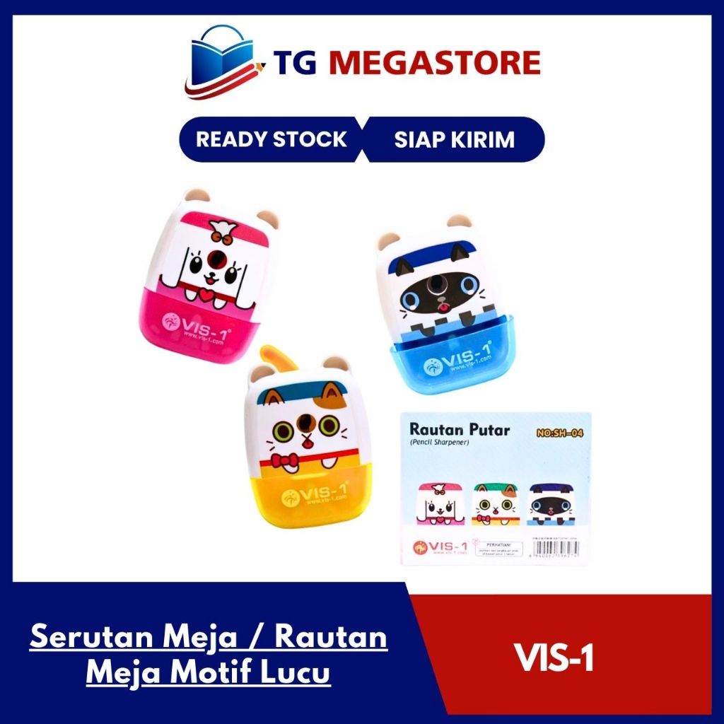 

Serutan Meja / Rautan Meja Vis-1 Motif Lucu SH04 / SH05