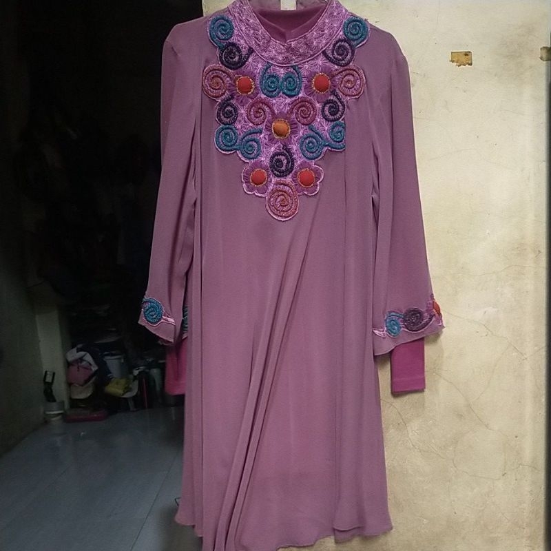 Preloved PL Outer Kaftan Ceruty Free Inner