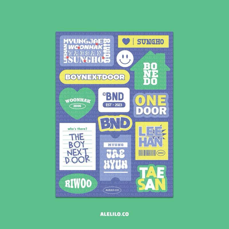 

BOYNEXTDOOR / BONEDO STICKER SET