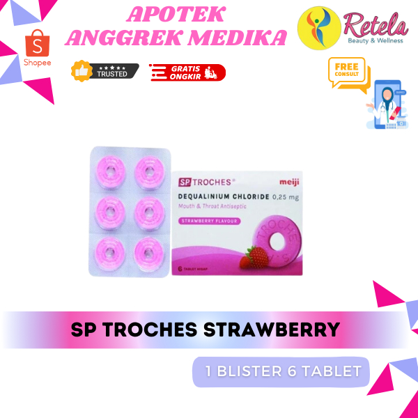 

SP TROCHES STRAWBERRY 1 BLISTER 6 TABLET