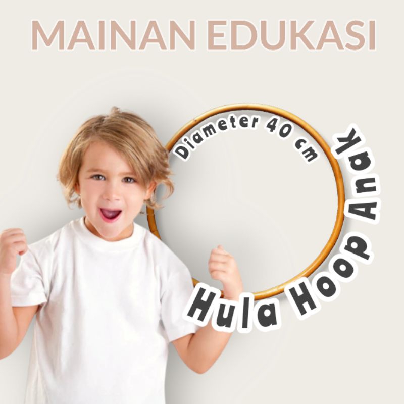 Hula Hoop Rotan Diameter 40 cm