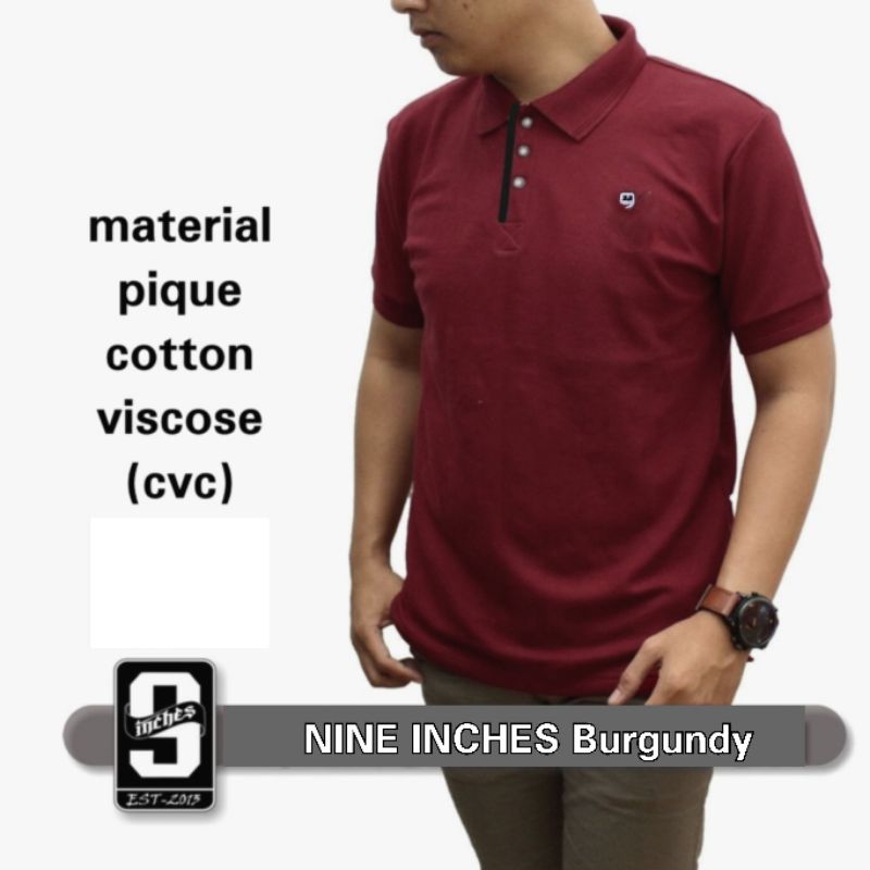 JnS - Baju Kaos Kerah Polo Shirt Pria PREMIUM Casual Formal Berkerah 9 Nine inches Original Cotton